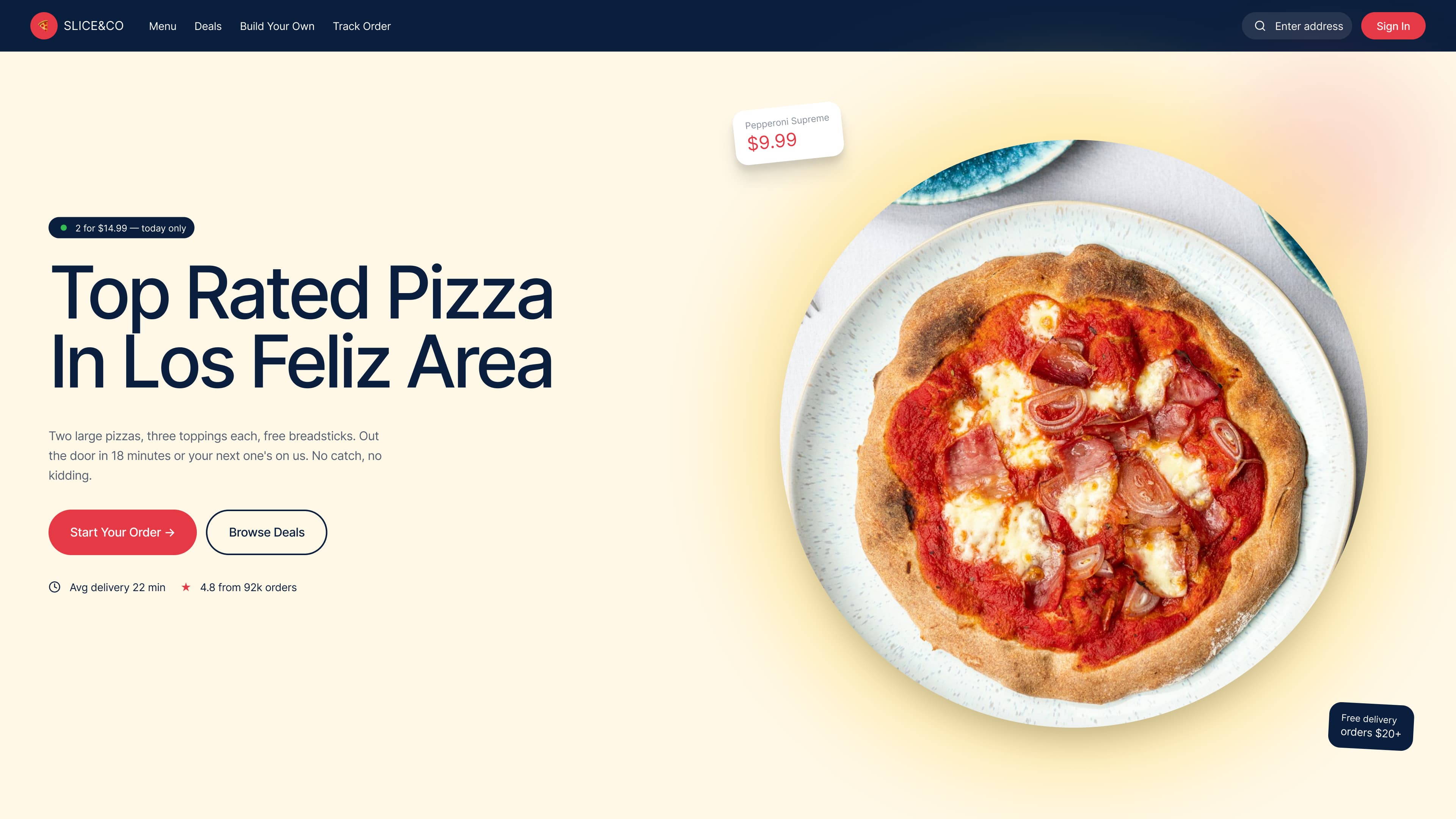 Restaurant website demo 3
