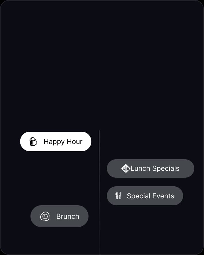 Fill tables on slow nights