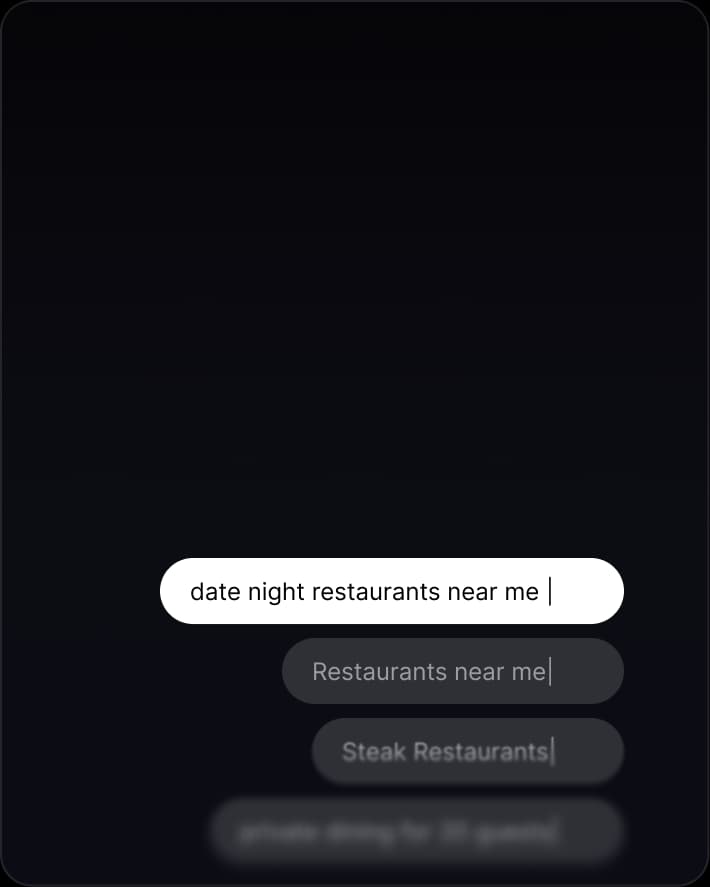 More reservations from search