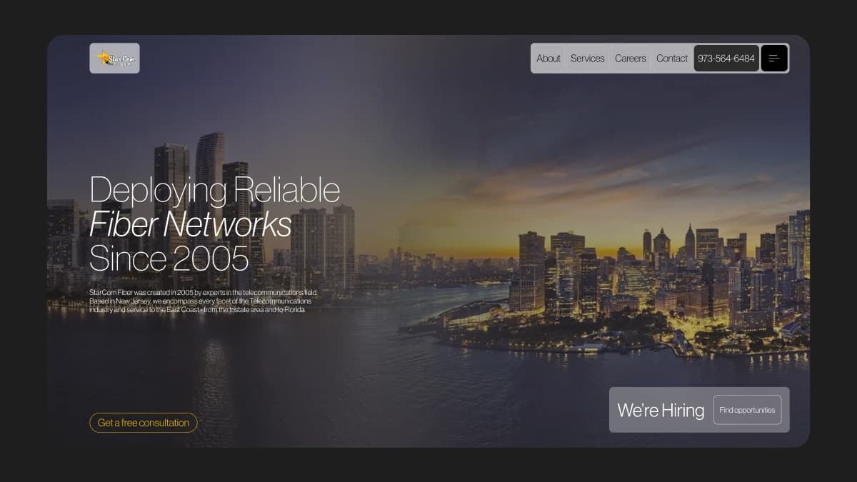 Complete Website Overhaul for Fiber Telecom Provider